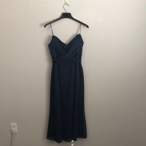 Navy Betsy & Adam Midi Cocktail Dress